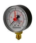 Air Gas Test Manometer 1.57 &quot;40 มม. เครื่องวัดความดันเข็มคู่ 400bar 15000psi