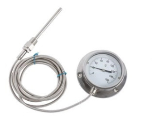 Capillary Spiral Bimetallic Thermometer Gauge Boiler Tube อุตสาหกรรม Bimetal